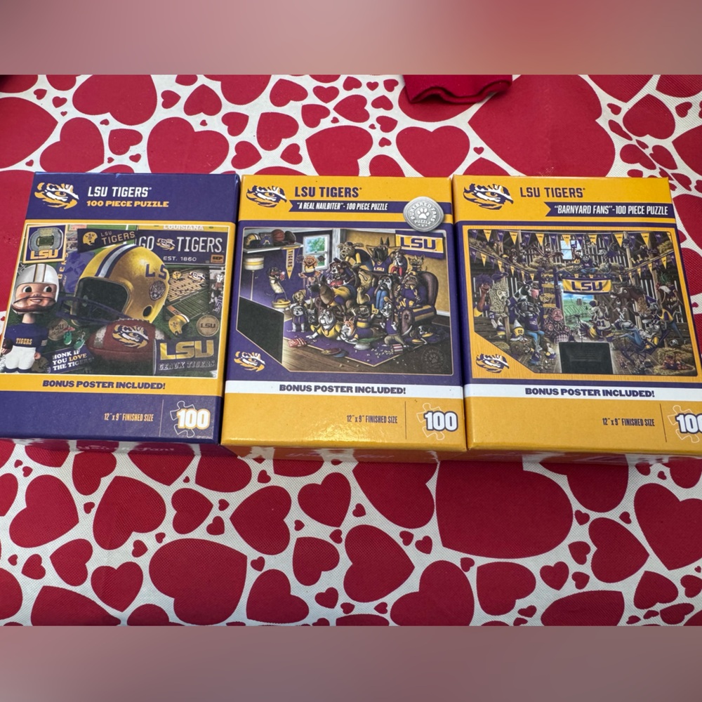 Puzzle Set - LSU Purple and Gold 100pc Puzzles